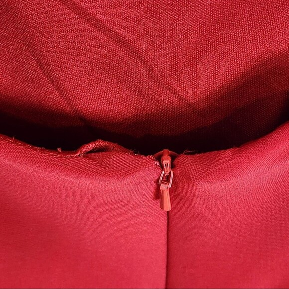 NWT La Femme 28079 Long Surplice Thigh High Slit Open Back Jersey Gown Size 8 - Picture 13 of 14